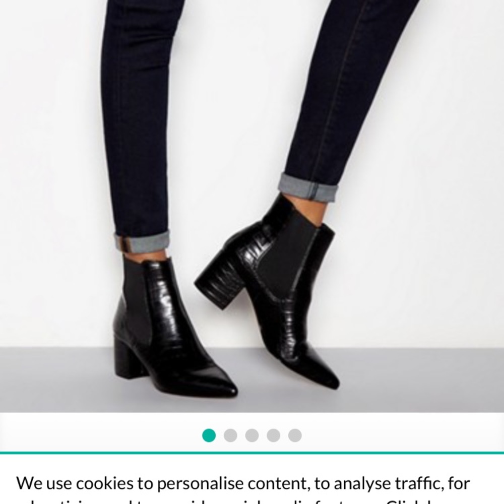 New black ankle boots